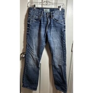 Aeropostale Jeans Men's 28x30 Blue Driggs Slim Bootcut Mid Rise Medium Denim